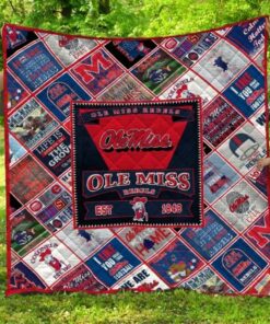 Ncaa Ole Miss Rebels Quilt Blanket 983