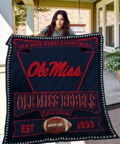 Ncaa Ole Miss Rebels Quilt Blanket 986