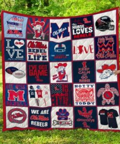Ncaa Ole Miss Rebels Quilt Blanket 990