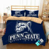 Ncaa Penn State Nittany Lions Logo With Iconic Colors Bedding Set (duvet Cover & Pillow Cases)