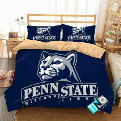 Ncaa Penn State Nittany Lions Logo With Iconic Colors Bedding Set (duvet Cover & Pillow Cases)