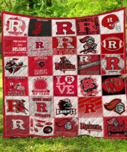 Ncaa Rutgers Scarlet Knights Quilt Blanket 563