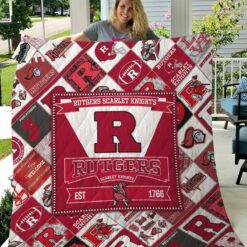 Ncaa Rutgers Scarlet Knights Quilt Blanket 564