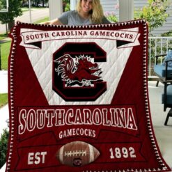 Ncaa South Carolina Gamecocks Quilt Blanket 1011