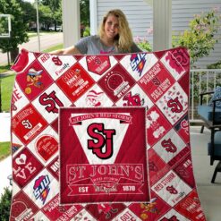 Ncaa St Johns Red Storm Quilt Blanket 1234