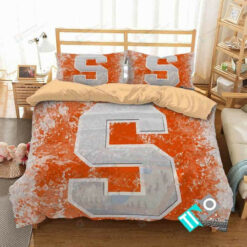 Ncaa Syracuse Orange Logo 3d Printed Bedding Set (duvet Cover & Pillow Cases)