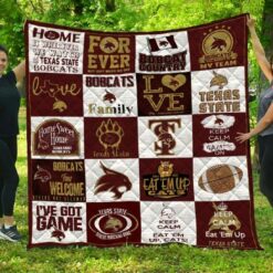 Ncaa Texas State Bobcats Quilt Blanket 1487