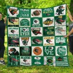 Ncaa Uab Blazers Quilt Blanket 1312