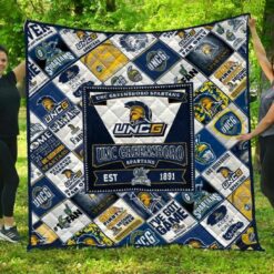 Ncaa Unc Greensboro Spartans Quilt Blanket 1568
