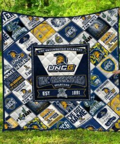 Ncaa Unc Greensboro Spartans Quilt Blanket 1568