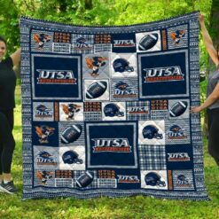 Ncaa Utsa Roadrunners Quilt Blanket 1598