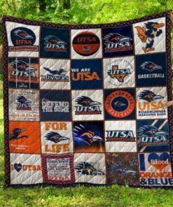 Ncaa Utsa Roadrunners Quilt Blanket 1599