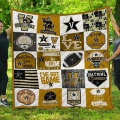 Ncaa Vanderbilt Commodores Quilt Blanket 1048