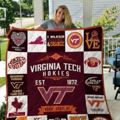 Ncaa Virginia Tech Hokies Quilt Blanket 263