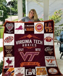 Ncaa Virginia Tech Hokies Quilt Blanket 263