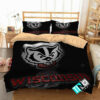 Ncaa Wisconsin Badgers 1 Logo N 3d Duvet Cover Bedding Sets