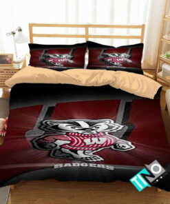 Ncaa Wisconsin Badgers 2 Logo D 3d Personalized Customizedbedding Sets Duvet Cover Bedroom Set Bedset Bedlinen