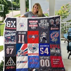 New England Patriots Tom Brady Quilt Blanket 02