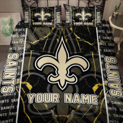 New Orleans Saints Bedding Set,custom Name New Orleans Saints Duvet Covers,saints Nfl Bedding Set, Saints Nfl Bedding Gift For Fans, Htl 43o