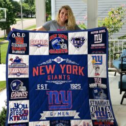 New York Giants Quilt Blanket Ver 17