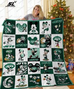 New York Jets Disney Quilt Blanket