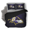 Nfl Baltimore Ravens 4 Duvet Cover Bedding Set