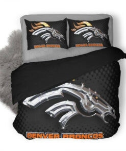 Nfl Denver Broncos Duvet Cover Bedding Set