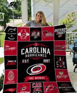 Nhl 8211 Carolina Hurricanes 17 New Quilt Blanket
