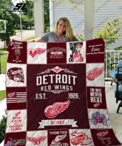 Nhl 8211 Detroit Red Wings Quilt Blanket