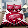 Nhl Detroit Red Wings Ice Hockey Team Duvet Cover Bedding Set