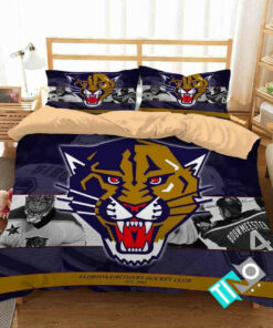 Nhl Florida Panthers 2 Logo 3d Personalized Customizedbedding Sets Duvet Cover Bedroom Set Bedset Bedlinen V