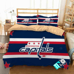 Nhl Washington Capitals 3 Logo 3d Duvet Cover Bedding Sets N
