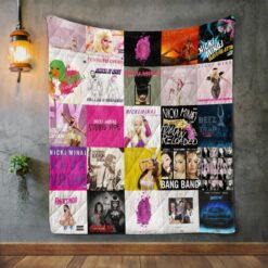 Nicki Minaj Album Covers Quilt Blanket