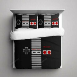 Nintendo Nes Controller Illustration Duvet Cover Bedding Set