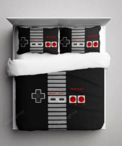 Nintendo Nes Controller Illustration Duvet Cover Bedding Set