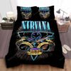 Nirvana Logo With Drums & Guitars Bed Sheets Duvet Cover Bedding Sets