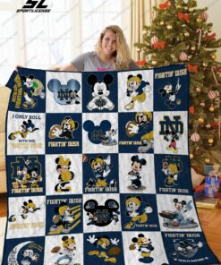 Notre Dame Fighting Irish Disney Quilt Blanket