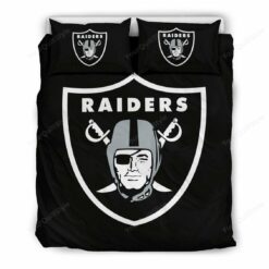 Oakland Raiders Bedding Set (duvet Cover & Pillow Cases)