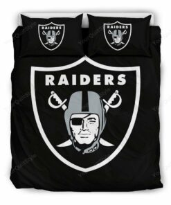 Oakland Raiders Bedding Set (duvet Cover & Pillow Cases)