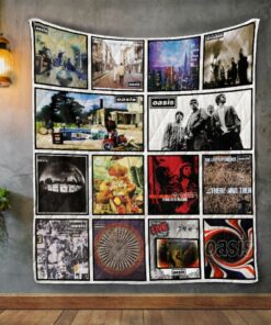 Oasis Album Covers Quilt Blanket