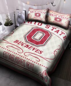 Ohio State Buckeyes Football V1 Bedding Set