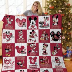 Oklahoma Sooners Disney Quilt Blanket