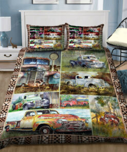 Old Truck Vintage Bed Sheets Duvet Cover Bedding Sets Perfect Gifts For Truck Lover Gifts For Birthday Christmas Thanksgiving