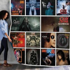 Ozzy Osbourne Albums Quilt Blanket 01