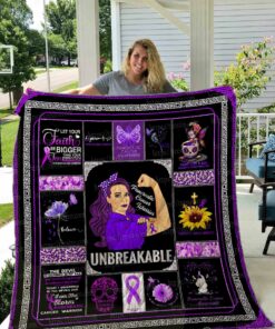 Pancreatic Cancer Awareness Quilt Blanket 01