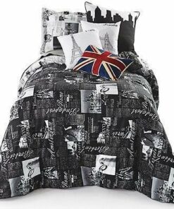 Passport London And Paris Bedding Set