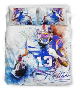 Personalized Custom Duvet Cover Football Bedding Set With Your Signature & Number