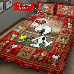 Personalized Custom Name San Francisco 49ers Quilt Bedding Set
