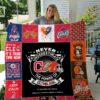 Personalized Never Understimate The Power Of Cleveland, Cleveland Indians, Cleveland Cavaliers And Cleveland Browns Quilt Blanket
