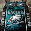 Philadelphia Eagles Bedding Set Custom Name Philadelphia Eagles Duvet Covers Eagles Nfl Bedding Seteagles Nfl Bedding Fans Gift Htl 262a